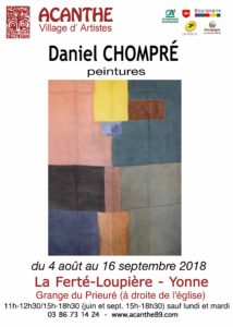 Daniel Chompré, Peintre (1943 - 2017) @ Grange du Prieuré